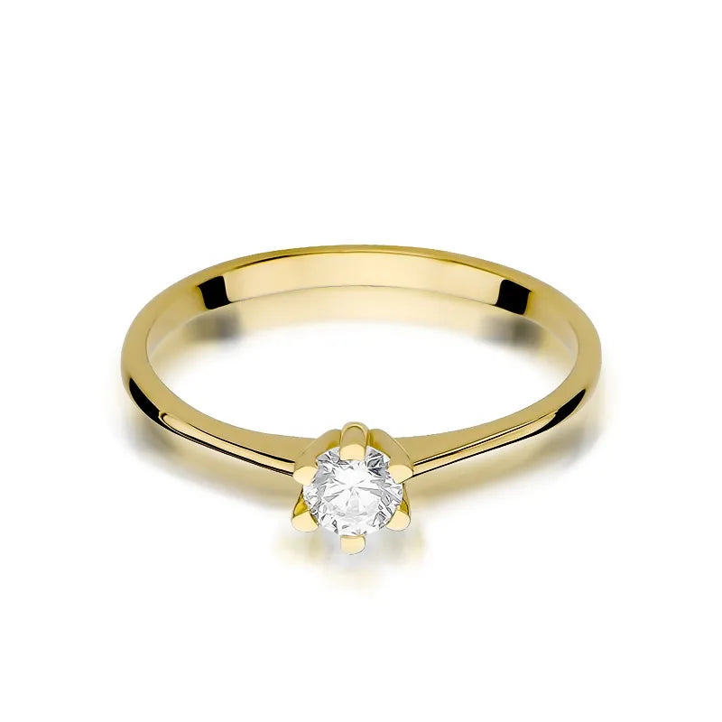 Gold Ring with 0.23ct Diamond