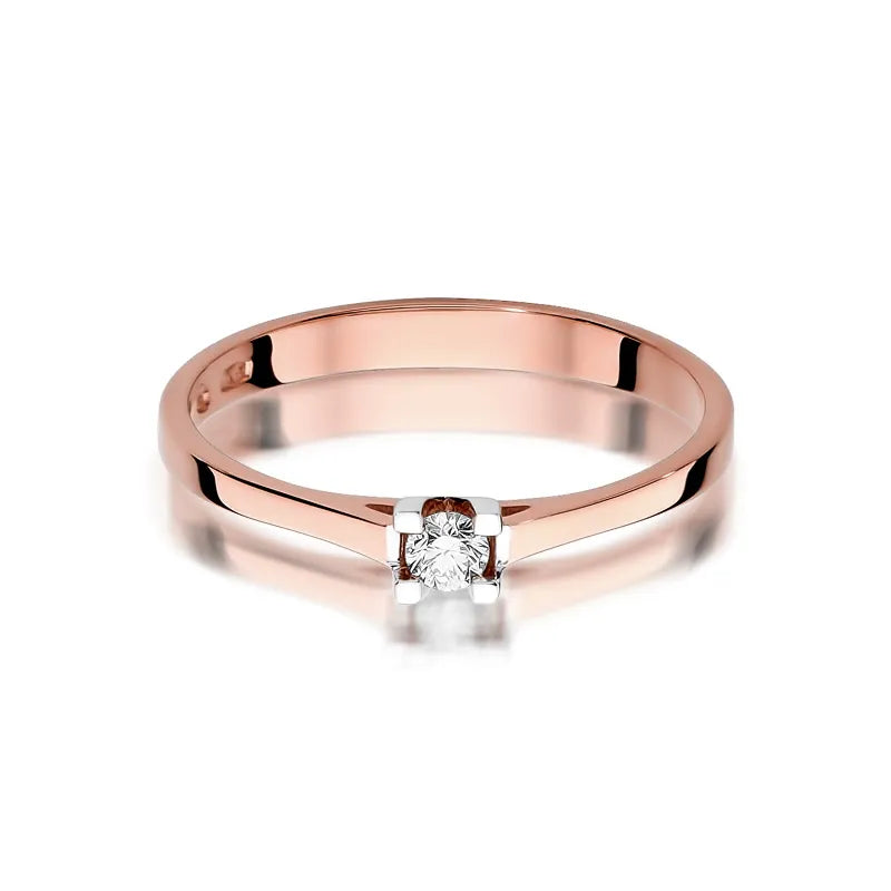 Gold Ring with 0.09ct Diamond