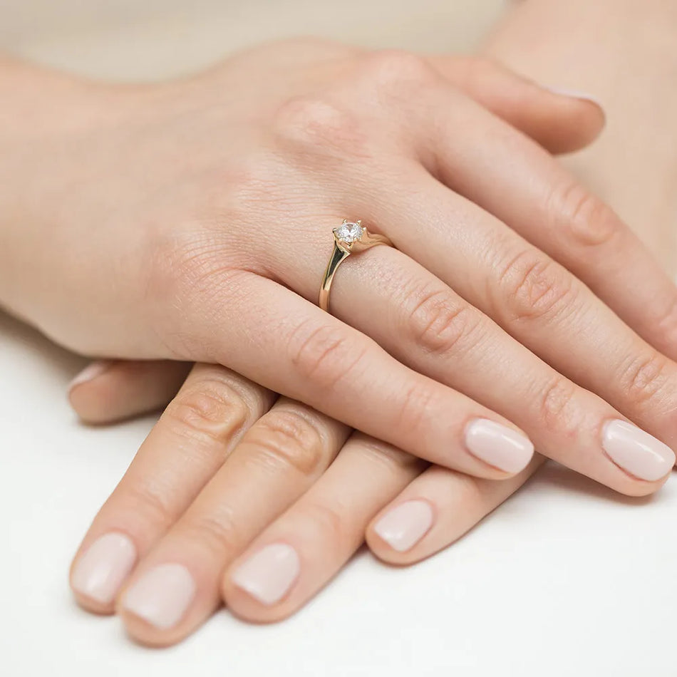 Gold Ring with Diamond