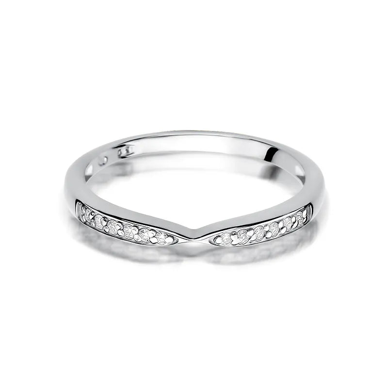 Zlatý prsteň s diamantmi 0,096 ct