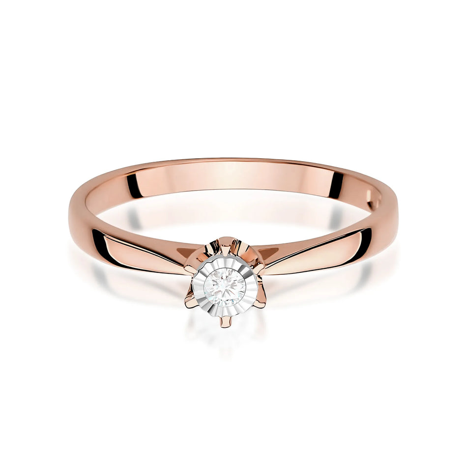 Gold Ring with 0.05ct Diamond