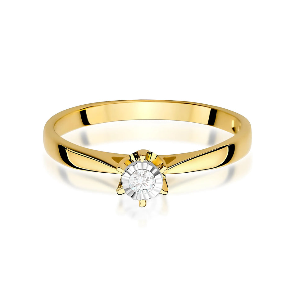 Gold Ring with 0.05ct Diamond