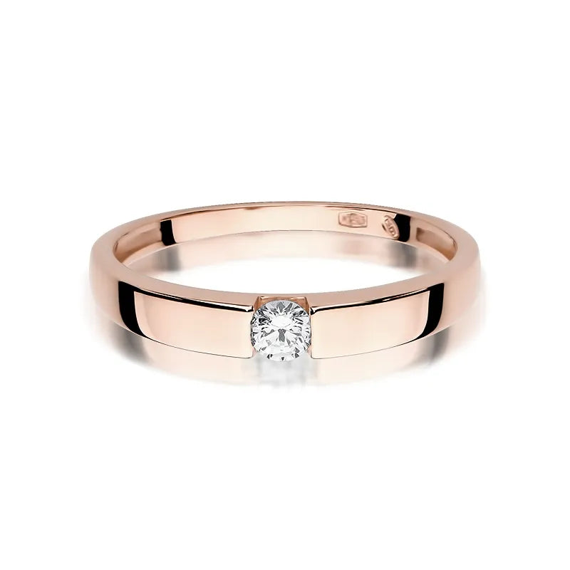 Gold Ring with 0.12ct Diamond