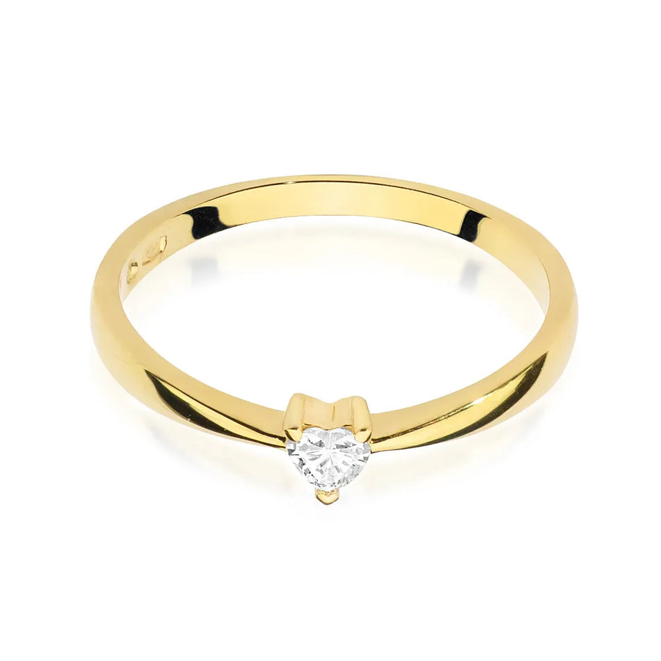 Gold Ring with 0.10ct Diamond