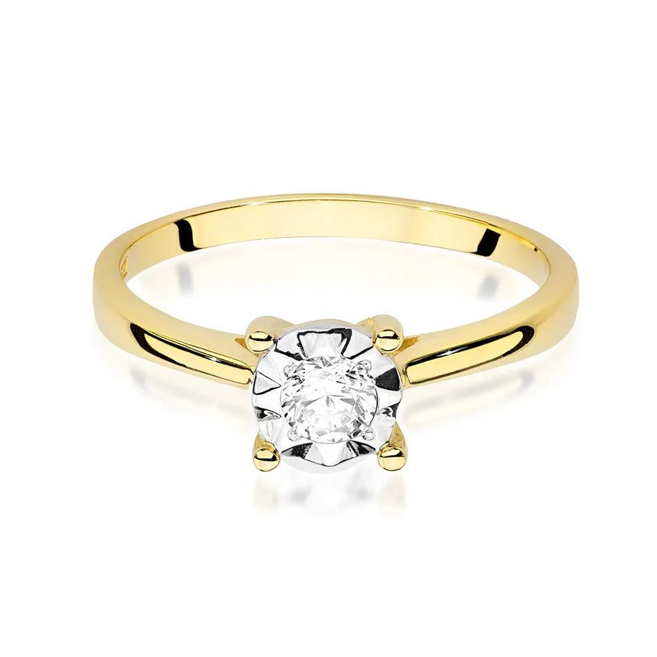 Gold Ring with 0.20ct Diamond