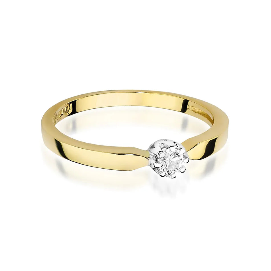 Gold Ring with 0.10ct Diamond