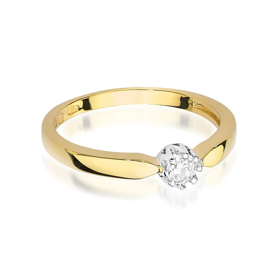 Gold Ring with 0.15ct Diamond