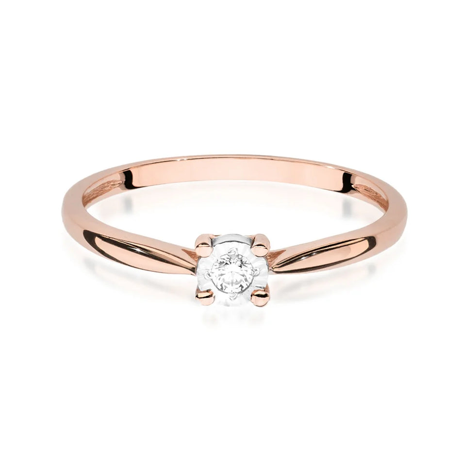 Gold Ring with 0.08ct Diamond