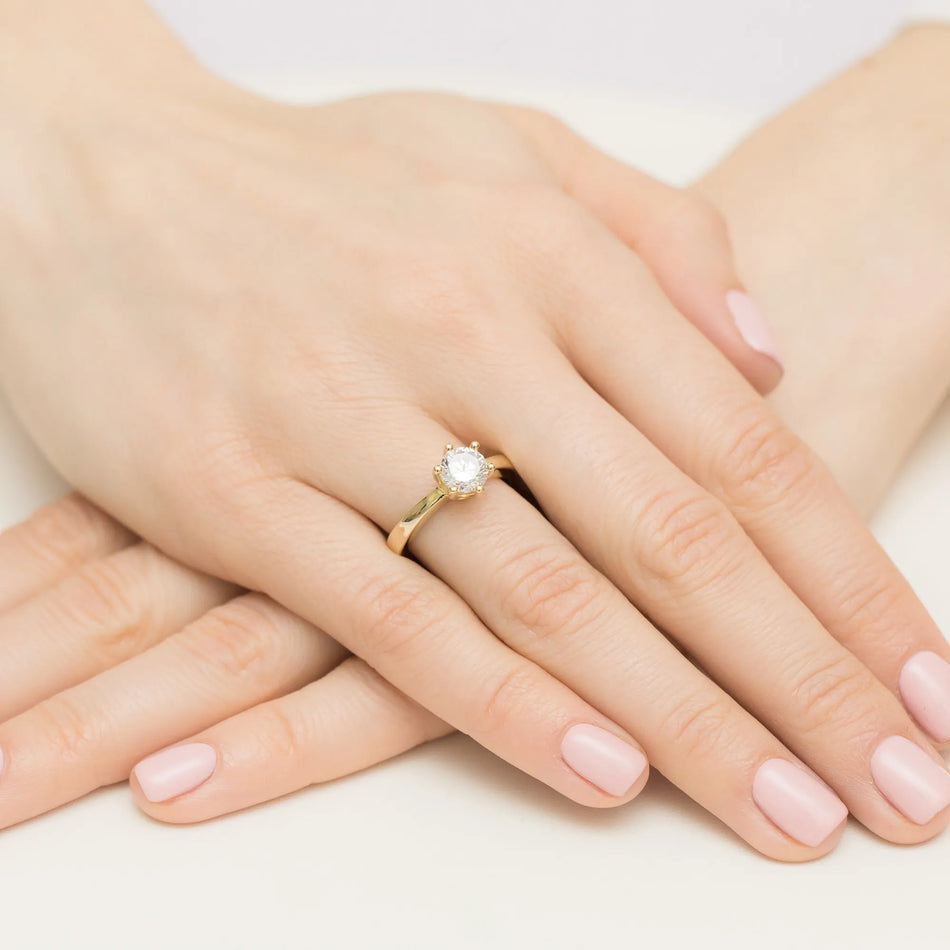 Gold Ring with 1.00ct Diamond