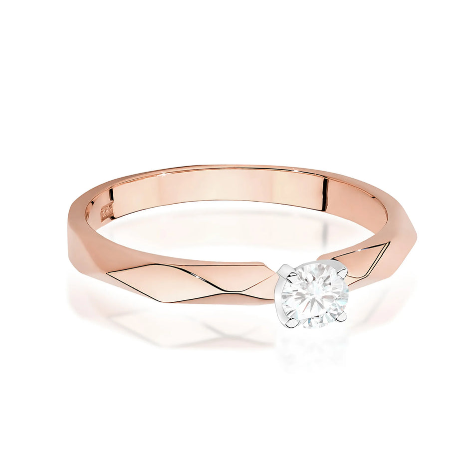 Gold Ring with 0.10ct Diamond