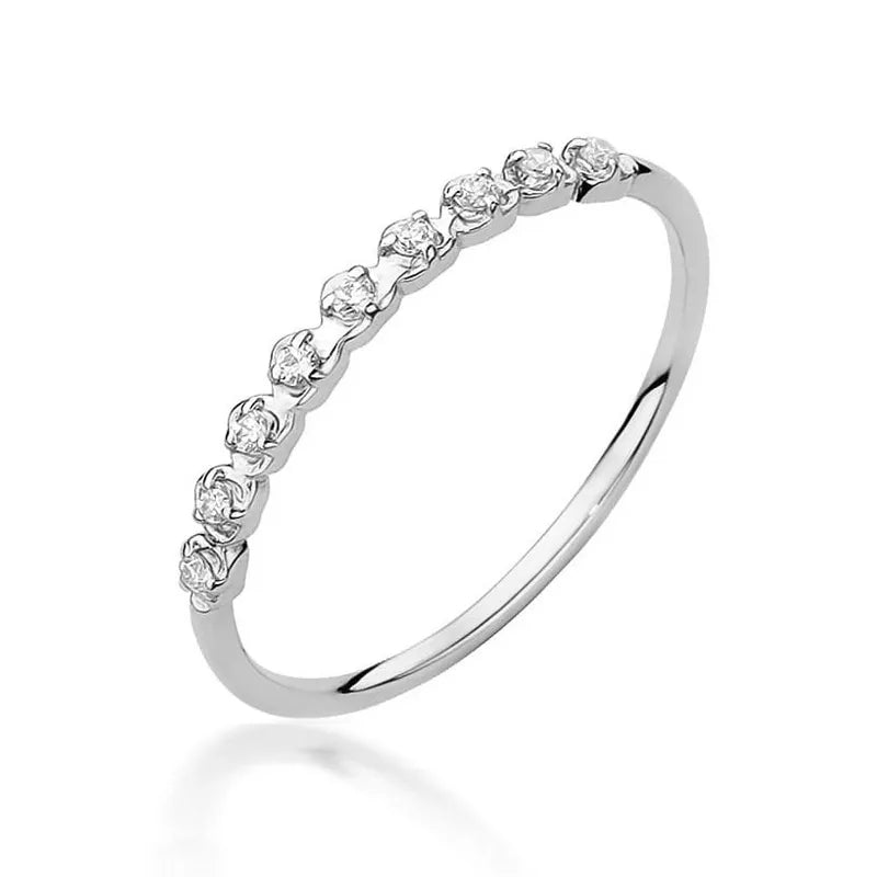 Zlatý prsteň s diamantmi 0,045 ct