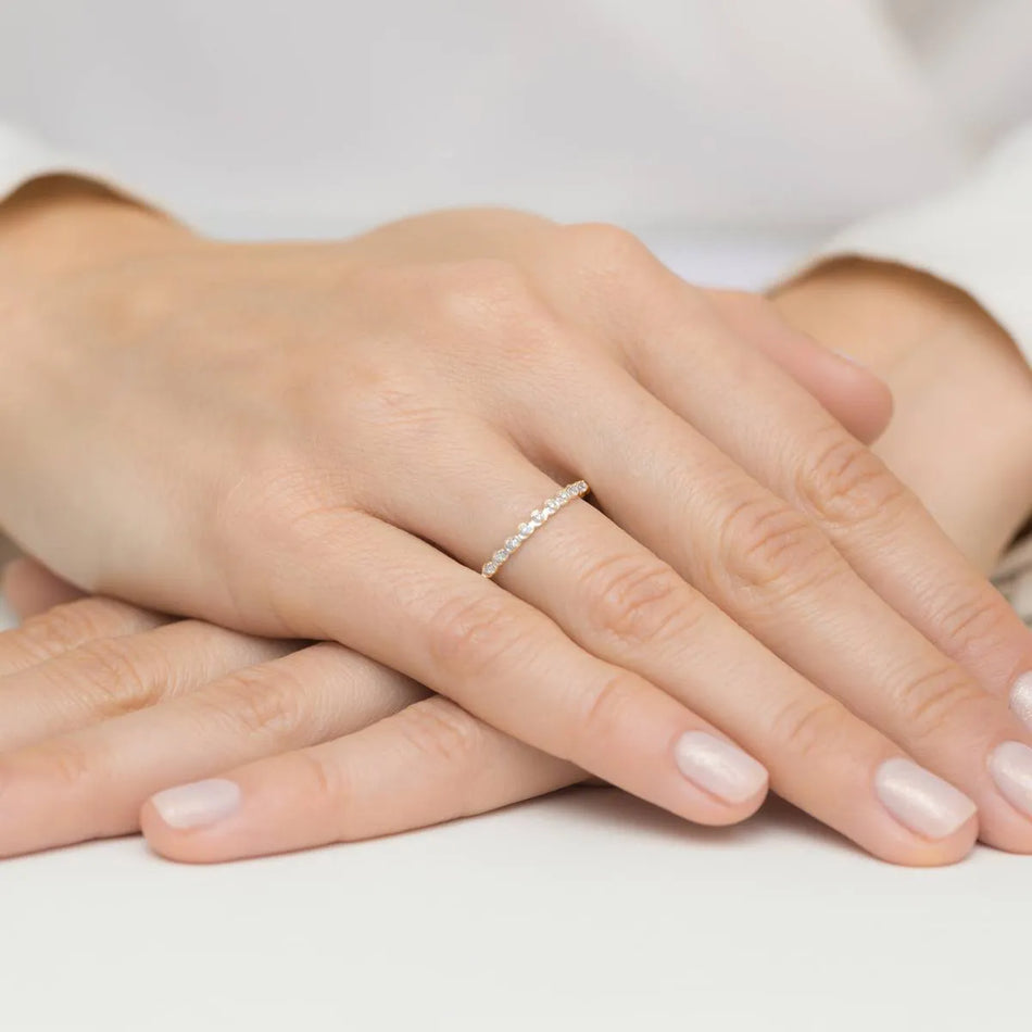Gold Ring with 0.045ct Diamonds