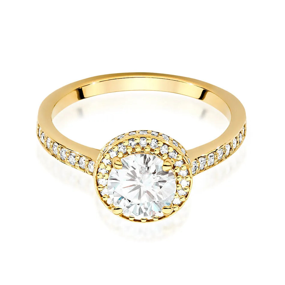 Gold Ring with 1.00ct and 0.383ct Diamonds