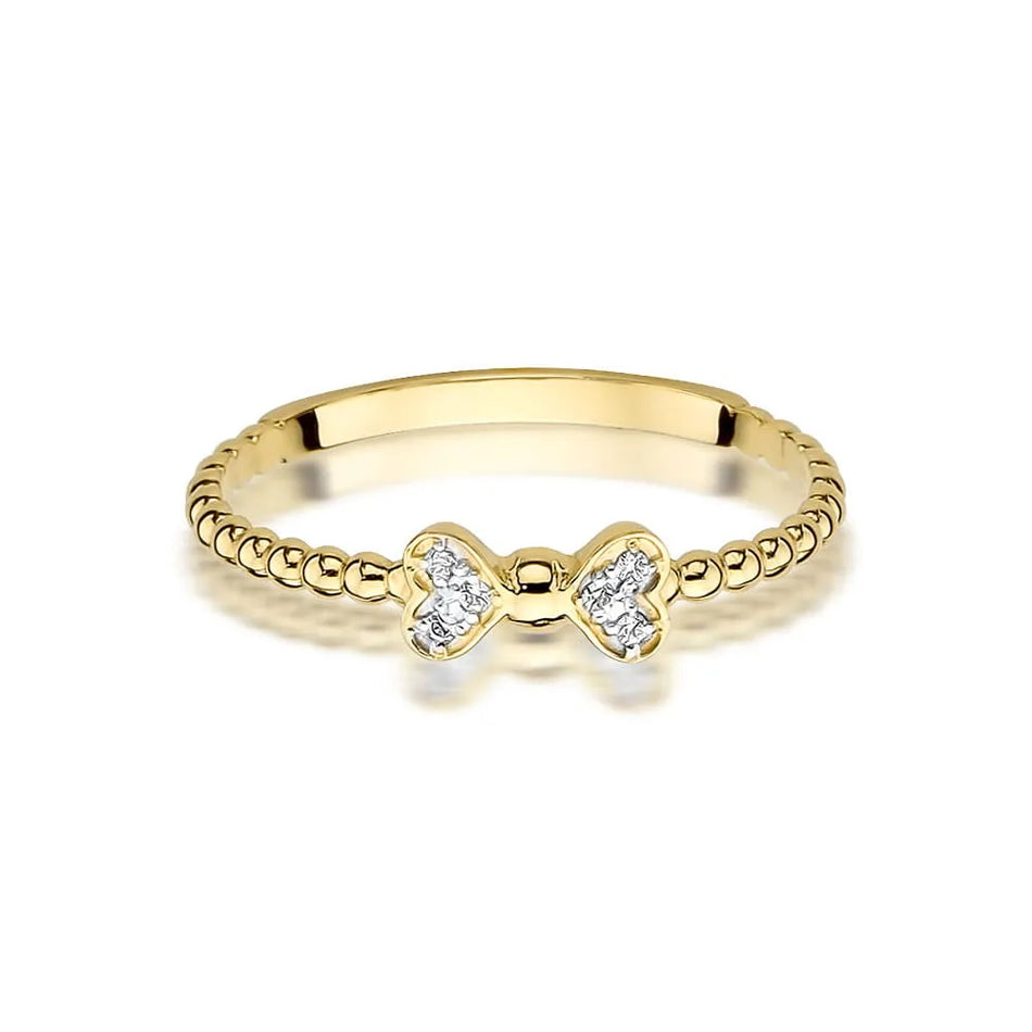 Gold Ring with 0.03ct Diamonds