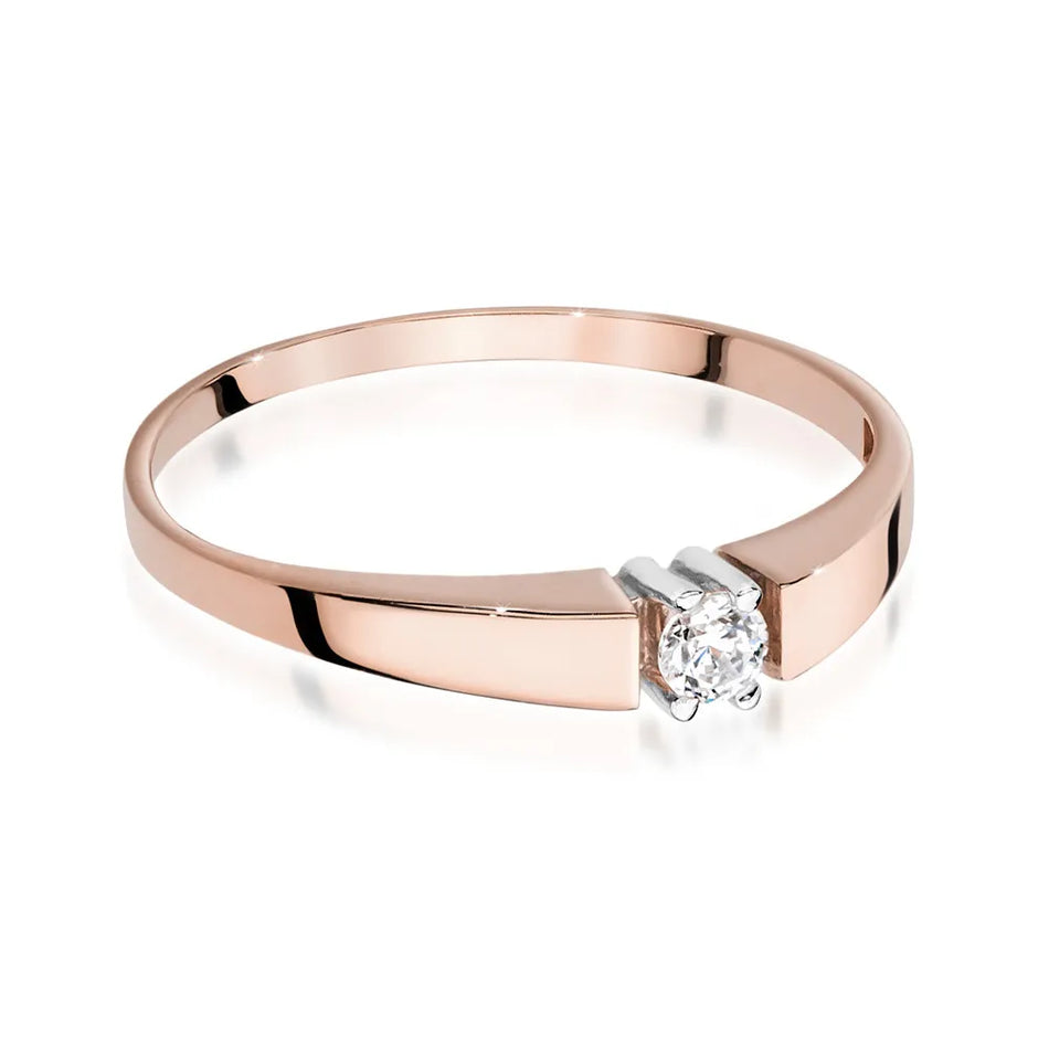 Gold Ring with 0.10ct Diamond