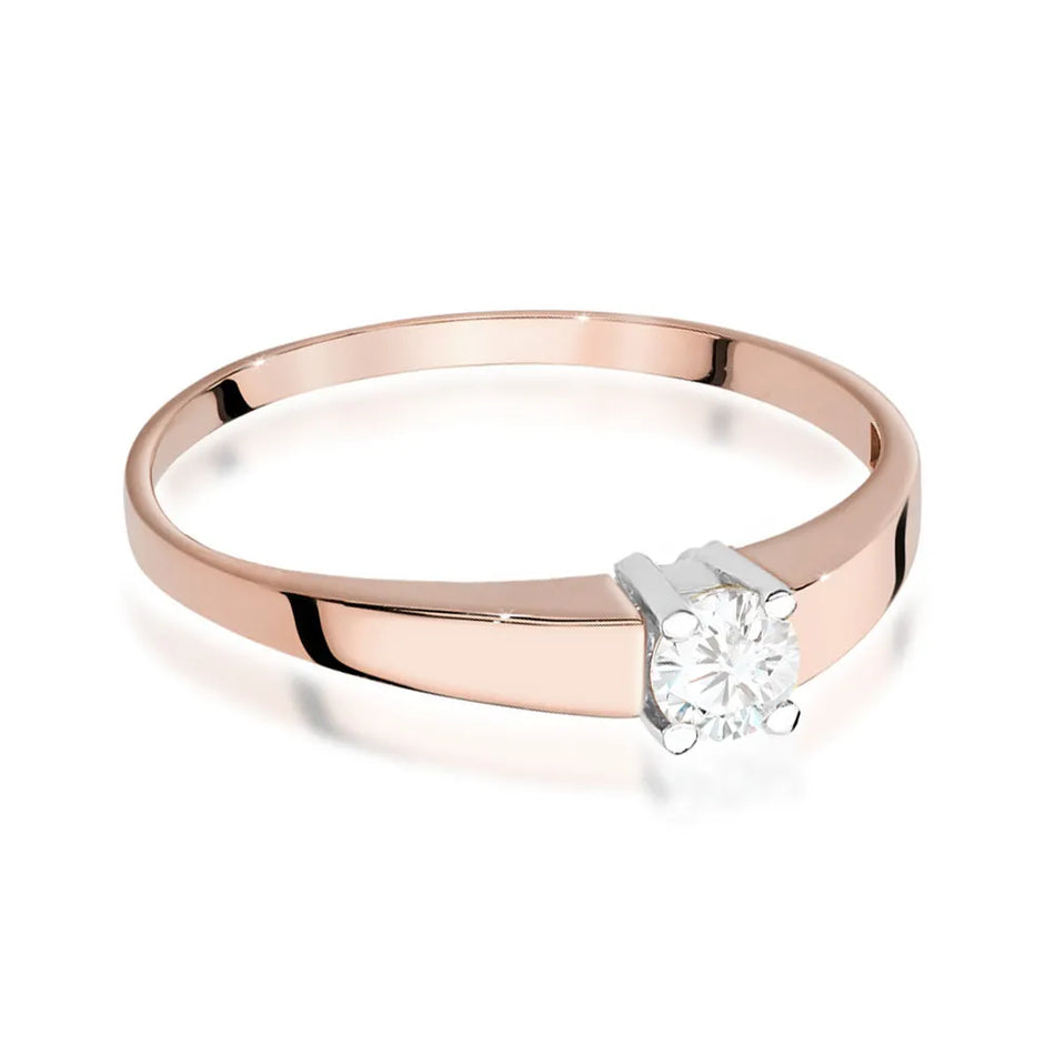 Gold Ring with 0.25ct Diamond