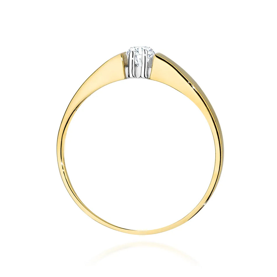 Gold Ring with 0.08ct Diamond