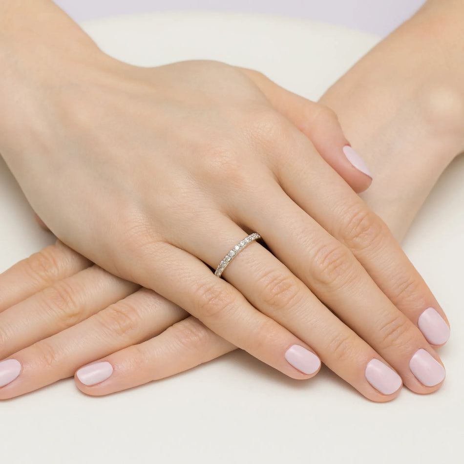 Zlatý prsteň s diamantmi 0,34 ct