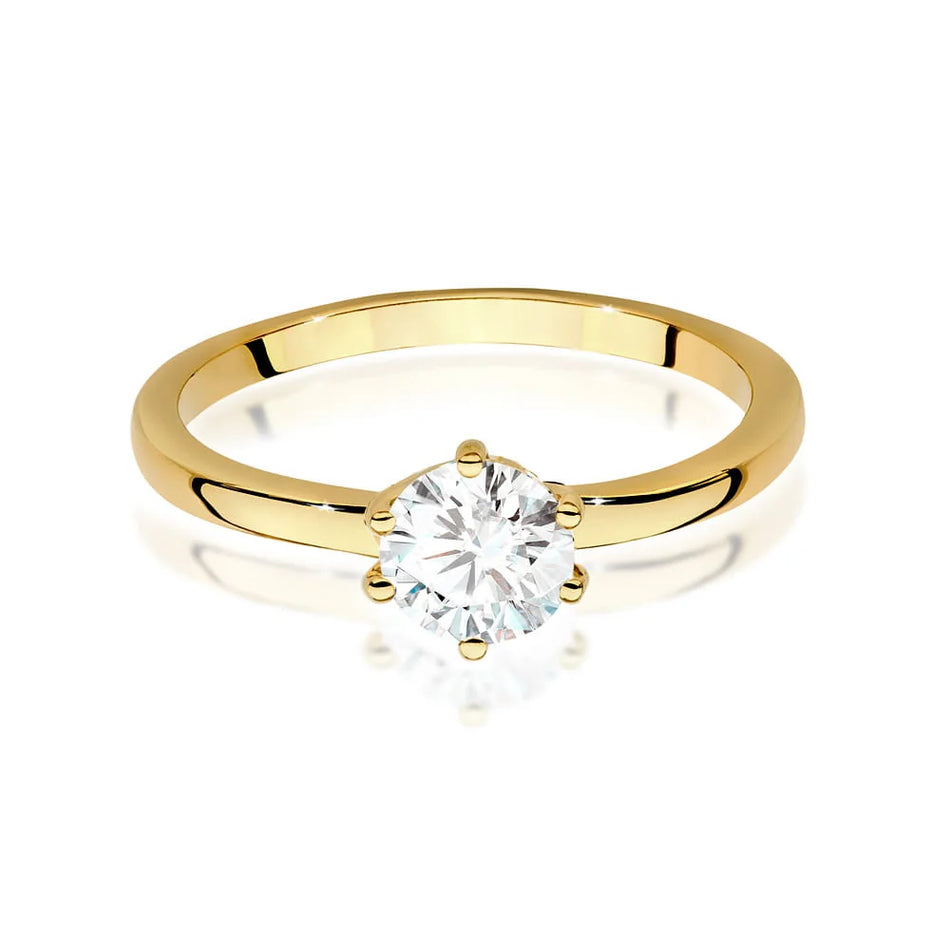 Gold Ring with 0.70ct Diamond