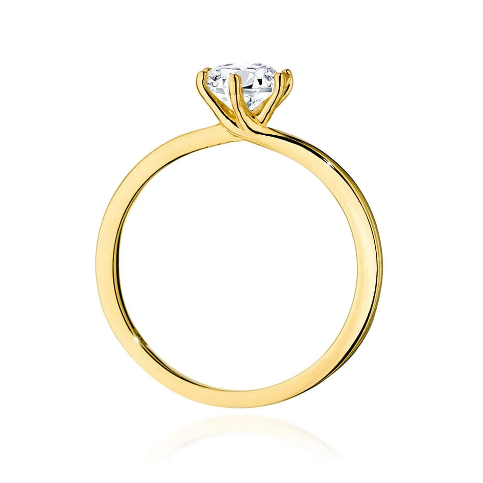 Gold Ring with 0.70ct Diamond