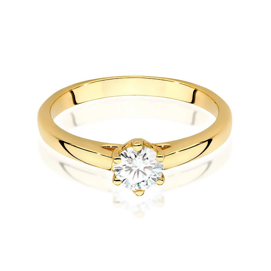 Gold Ring with 0.40ct Diamond