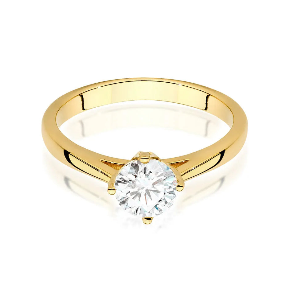 Gold Ring with 0.70ct Diamond