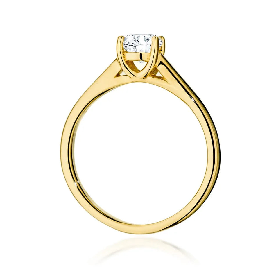 Gold Ring with 0.70ct Diamond