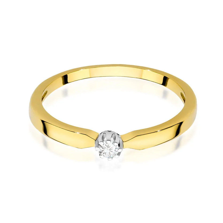Gold Ring with 0.04ct Diamond