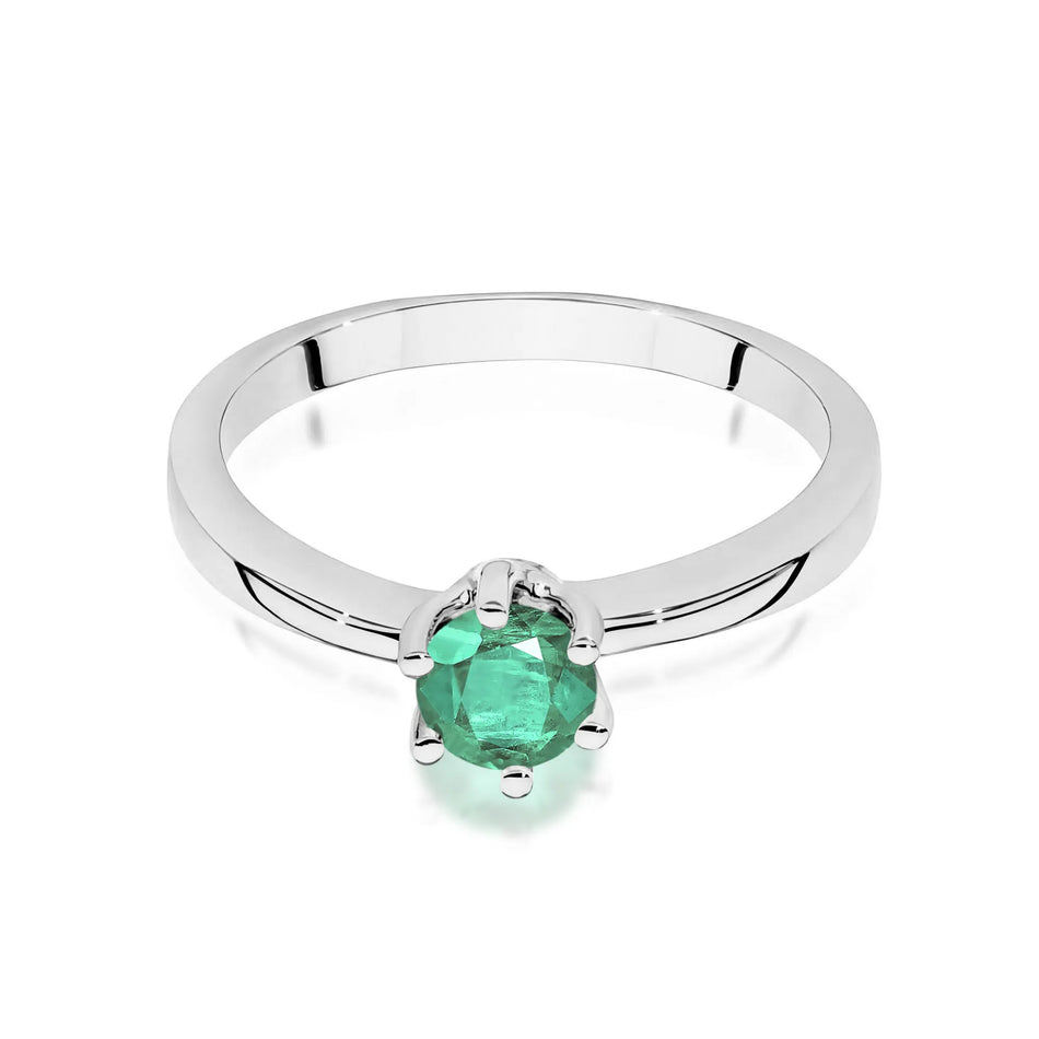 Gold Ring with 0.50ct Emerald