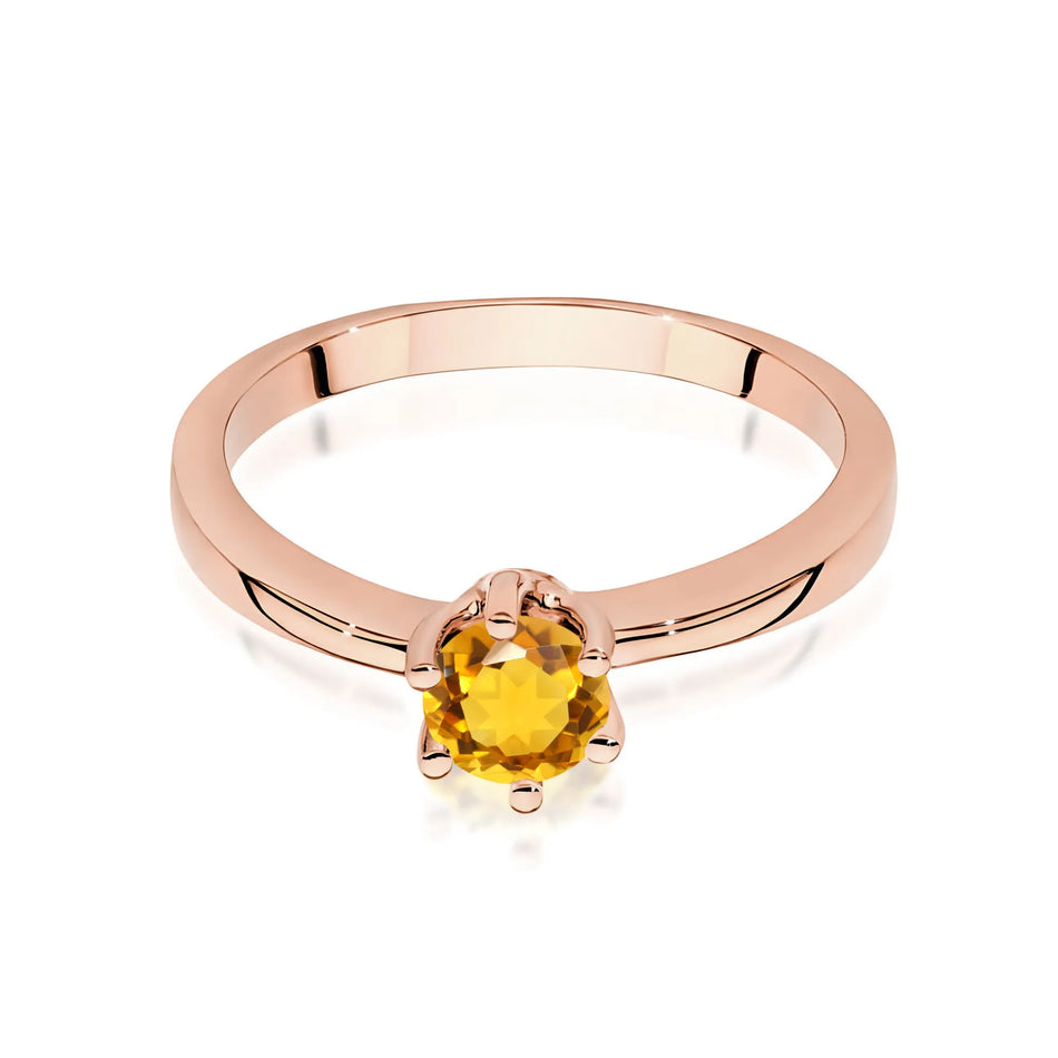 Gold Ring with 0.50ct Citrin