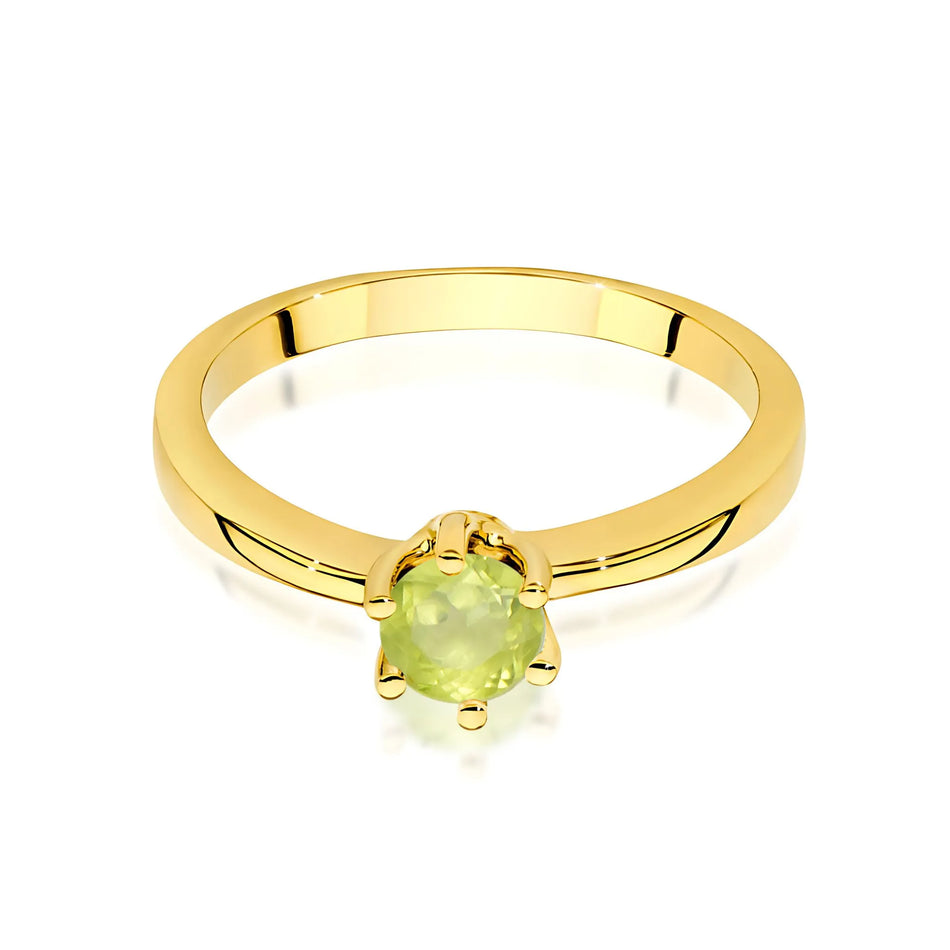 Gold Ring with 0.60ct Olivine