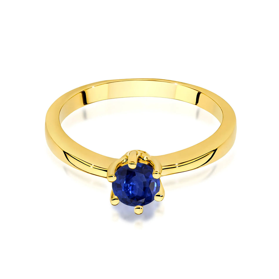 Gold Ring with 0.50ct Sapphire