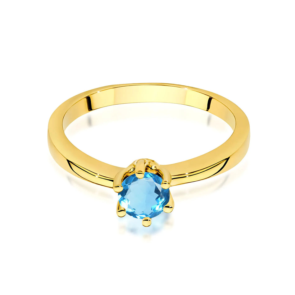 Gold Ring with 0.50ct Topaz