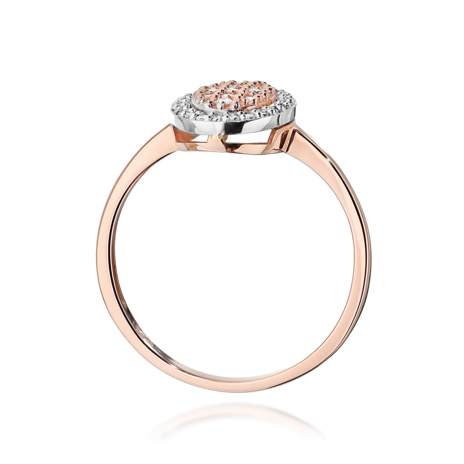 Zlatý prsteň s diamantmi 0,20 ct