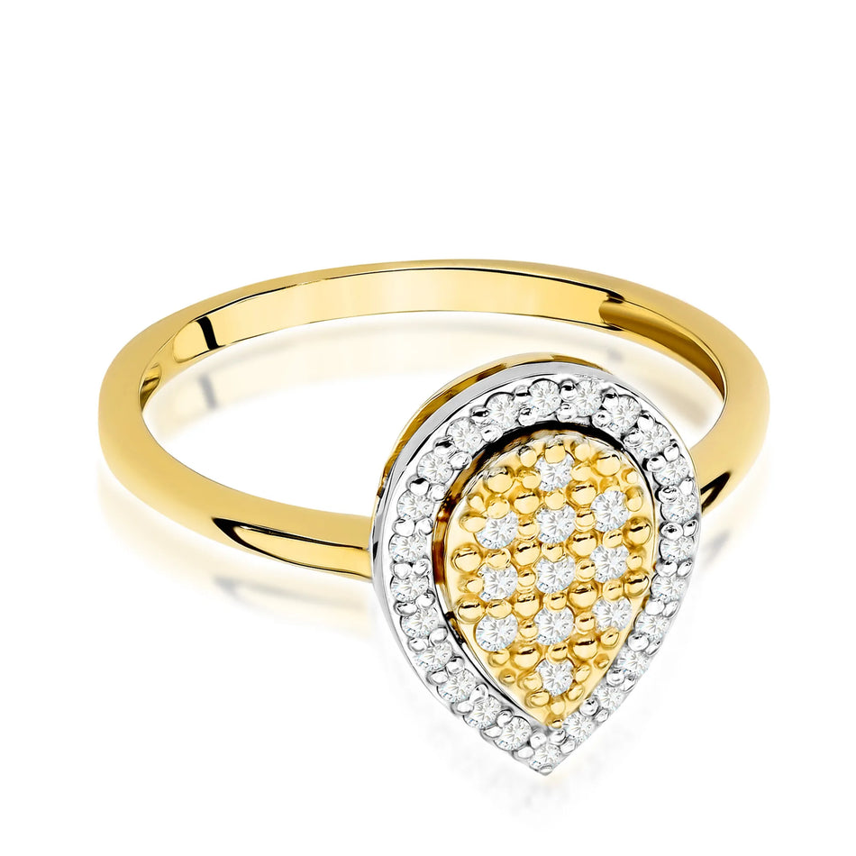 Gold Ring with 0.215ct Diamonds