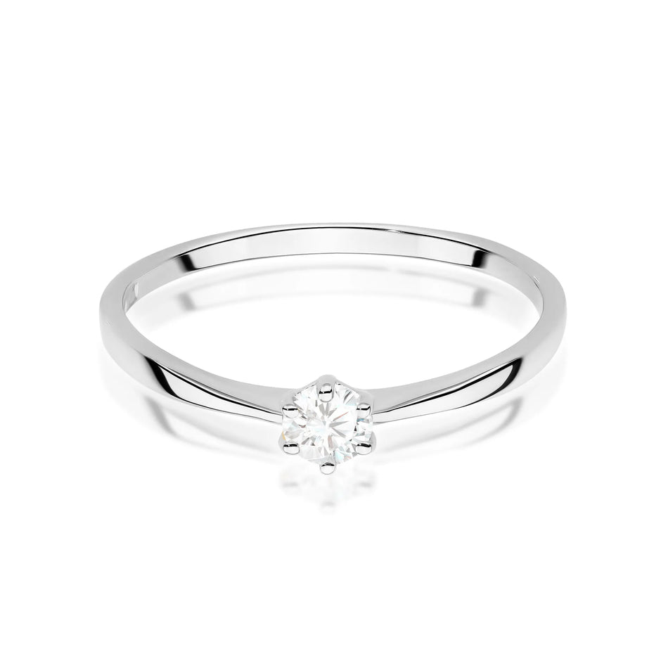 Gold Ring with 0.15ct Diamond