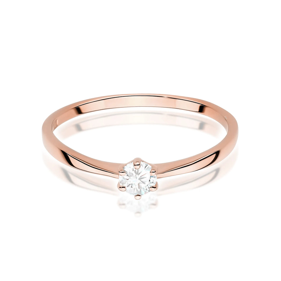 Gold Ring with 0.15ct Diamond