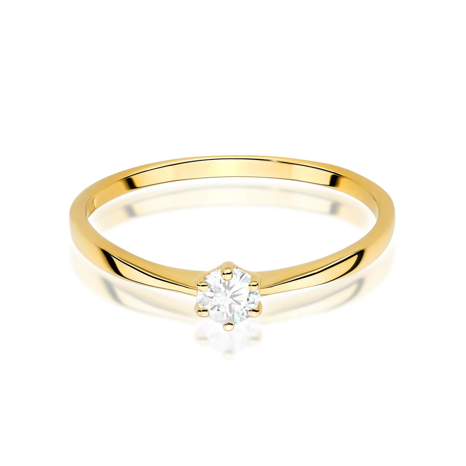 Gold Ring with 0.15ct Diamond