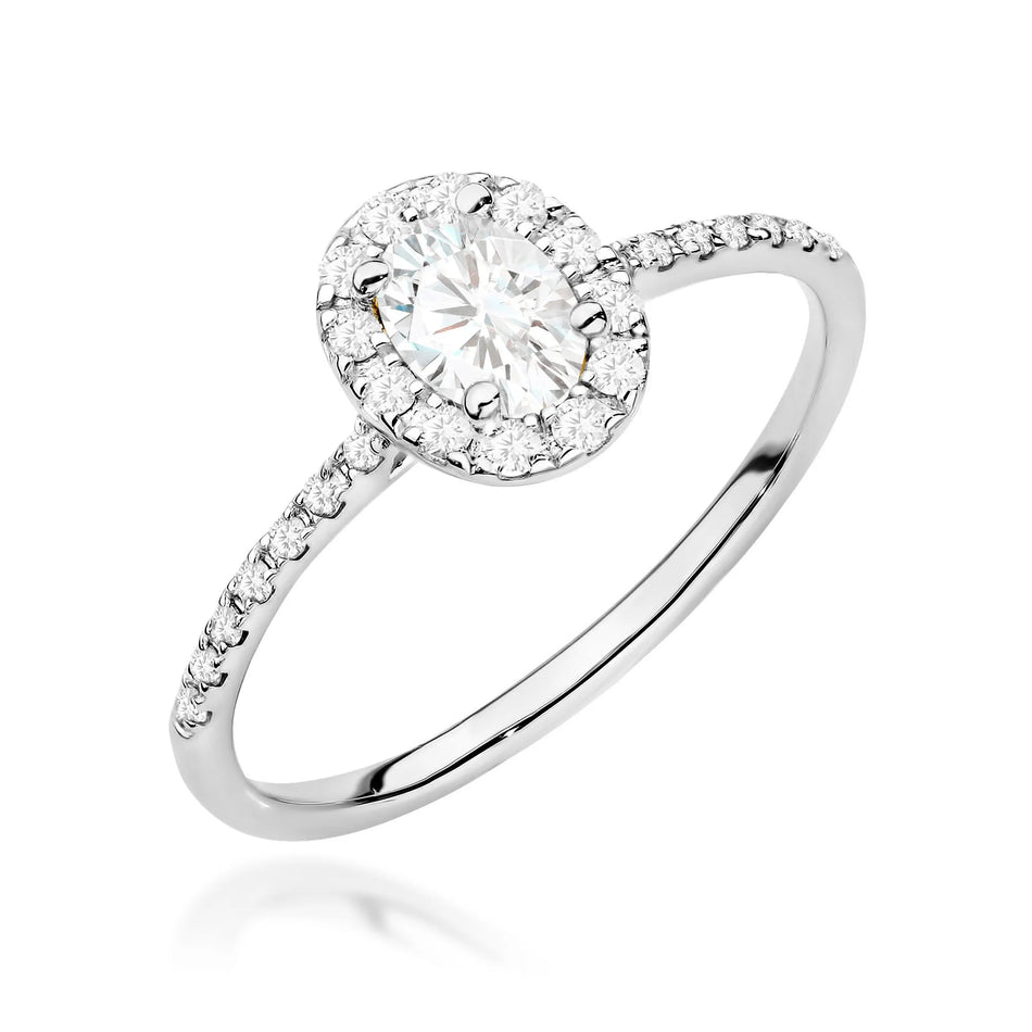 Gold Ring with 0.30ct and 0.17ct Diamonds