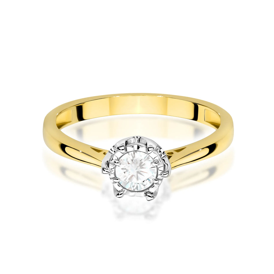Gold Ring with 0.30ct Diamond