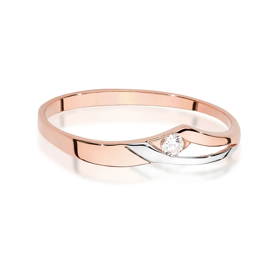 Gold Ring with 0.04ct Diamond