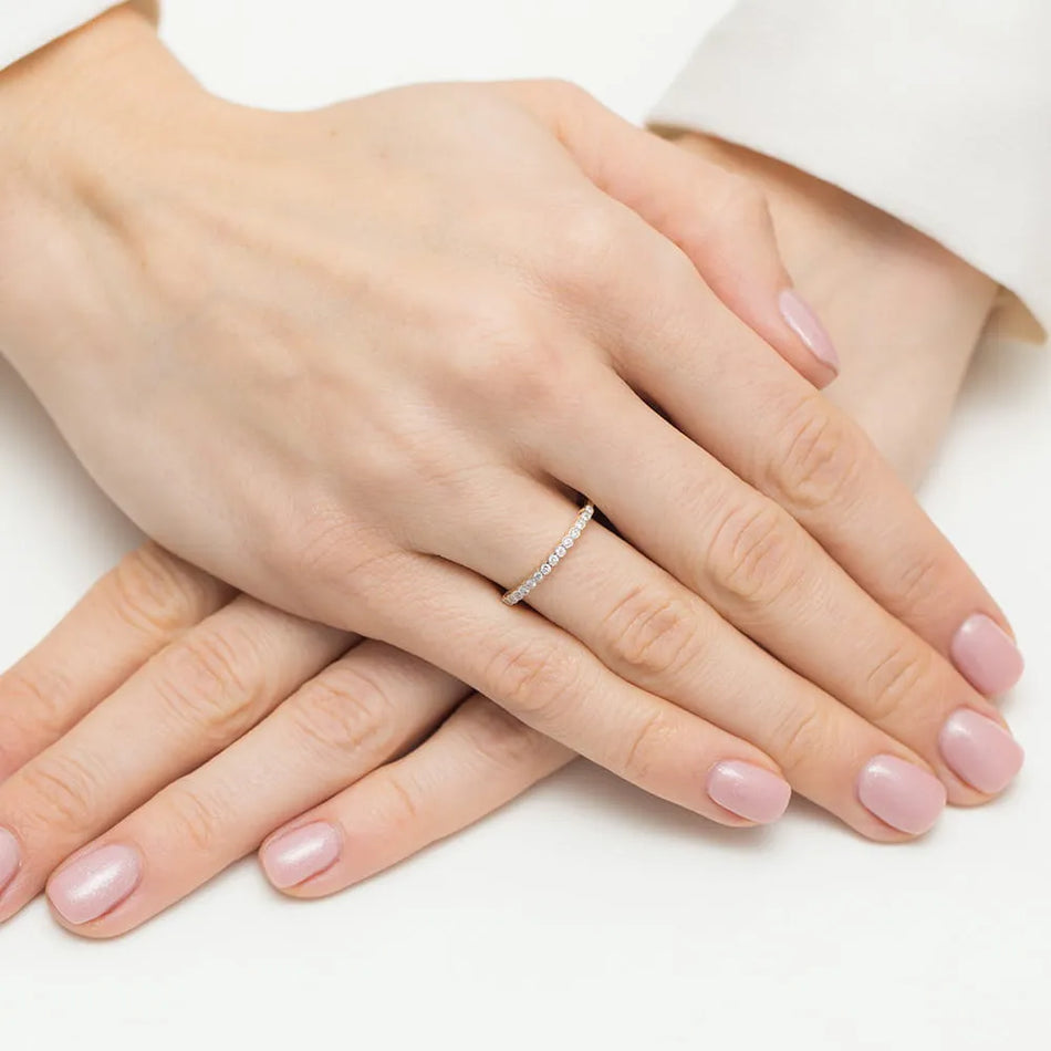 Gold Ring with 0.075ct Diamonds