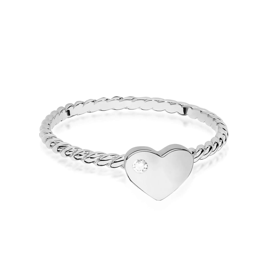 Gold Ring with 0.01ct Diamond