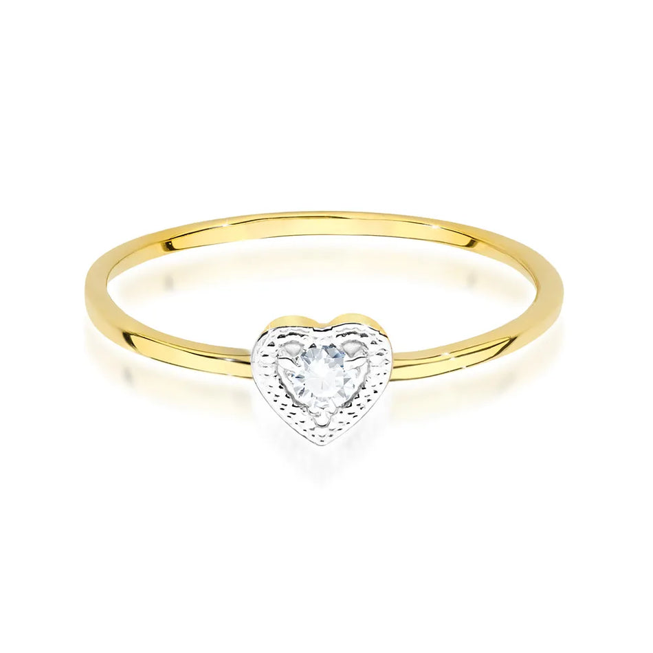 Gold Ring with 0.02ct Diamond