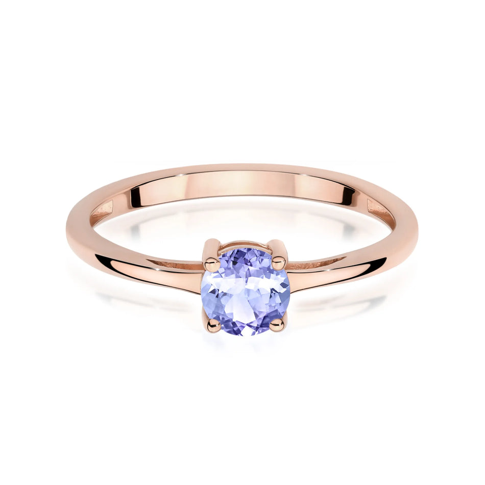 Zlatý prsteň s 0,50 ct tanzanitom