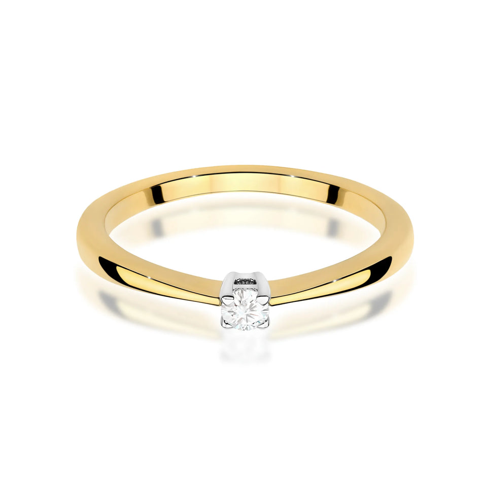 Gold Ring with 0.05ct Diamond