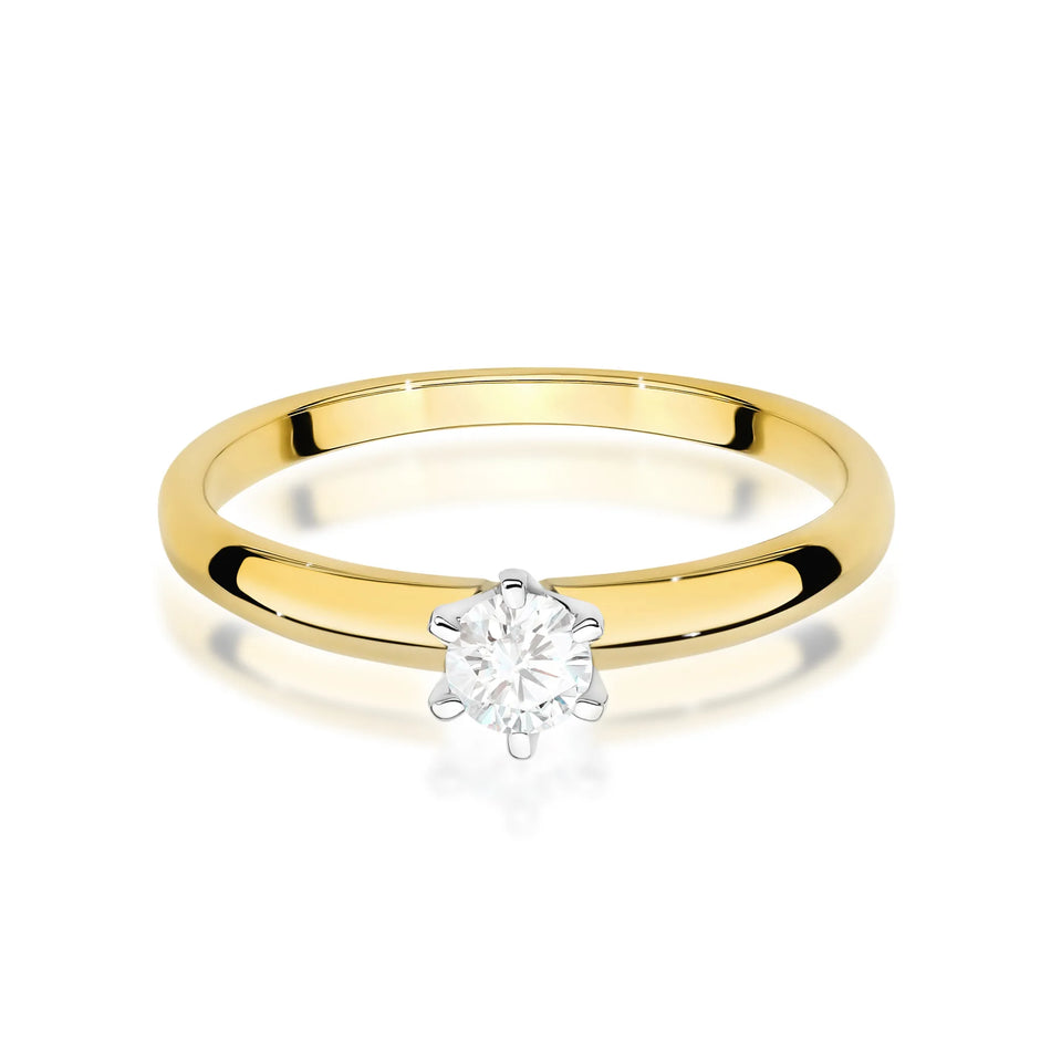 Gold Ring with 0.25ct Diamond