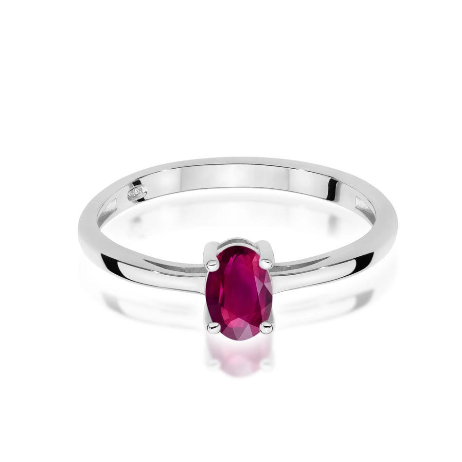 Gold Ring with 0.50ct Rhodolite