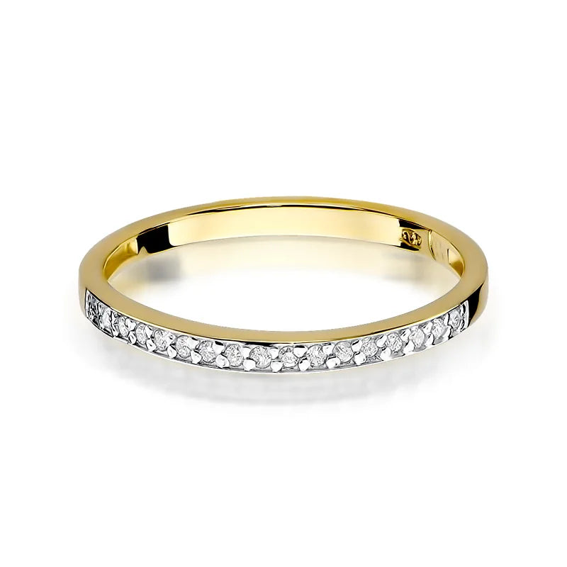 Gold Ring with Zirconia