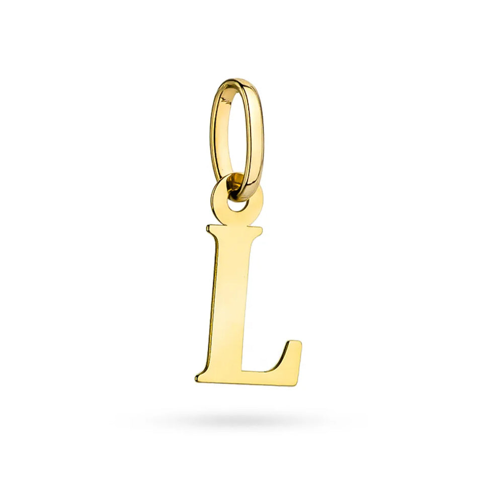 Gold Pendant Letter L